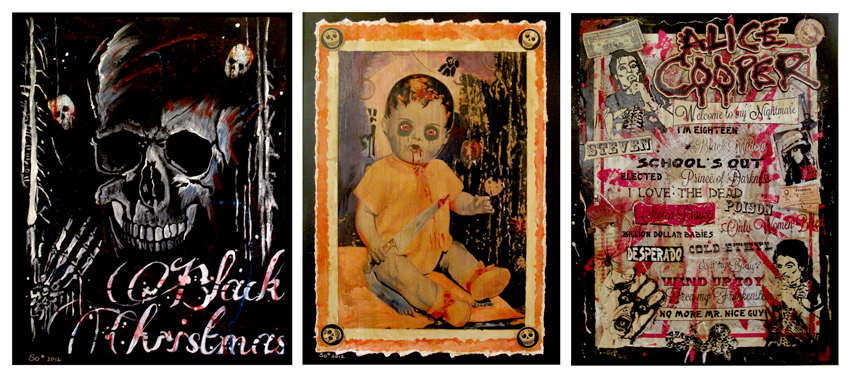 Black Xmas Artwork created for Black Xmas Collective Exhibition curated by Gaye Black for Signal Gallery London - Artwork by Sophie Lo